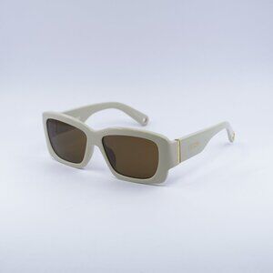 Jacquemus CROISIERE JAC/60 C2 Sunglasses Beige Square Frame, Brown Lenses